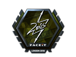 Klistermærke (Zeus folie London 2018)