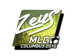 Klistermærke (Zeus folie MLG Columbus 2016)