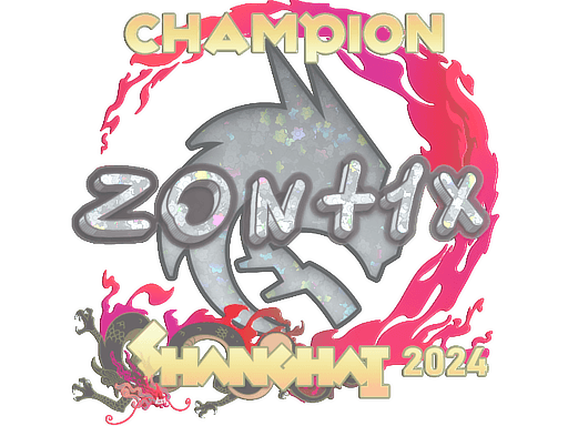 Klistermærke (zont1x glitter, vinder Shanghai 2024)