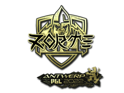 Samolepka (zorte zlatá PGL Antwerp 2022)