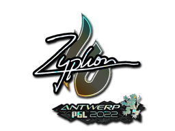 Klistermærke (Zyphon glitter Antwerp 2022)