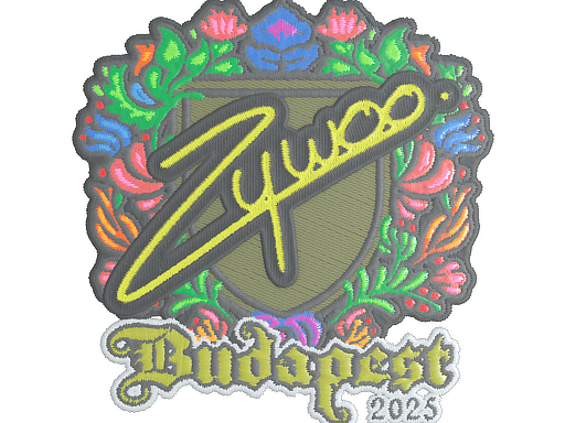 Adesivo (ZywOo Ricamato Budapest 2025)