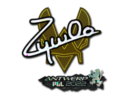 Klistermærke (ZywOo glitter Antwerp 2022)