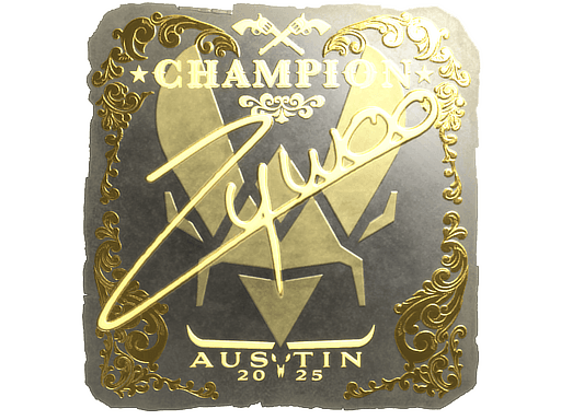 Adesivo (ZywOo Oro, Campione Austin 2025)