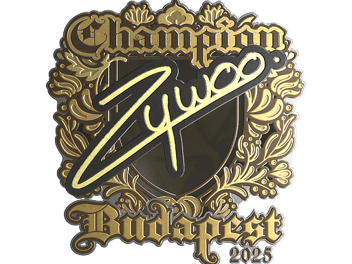 Adesivo (ZywOo Oro, Campione Budapest 2025)