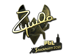 Samolepka (ZywOo zlatá PGL Stockholm 2021)