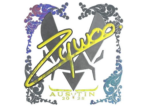 Klistermærke (ZywOo holo Austin 2025)