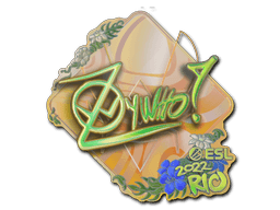 Klistermærke (ZywOo holo Rio 2022)