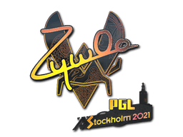 Klistermærke (ZywOo holo Stockholm 2021)